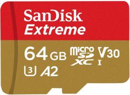 SanDisk Extreme UHS-1 U3 V30 4K Ultra HD 64G (アダプター無し)