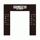 Polaris スクエアゲート(黒地白ロゴ ブランド入り) 280×260cm