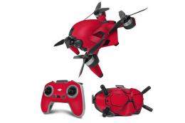 DJI FPV スキンシール「Solid State Red」