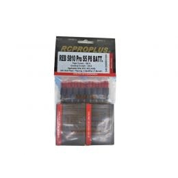 2色四角型ホルダー付き 5mmコネクター セット バッテリー用 (オスメス各8個)