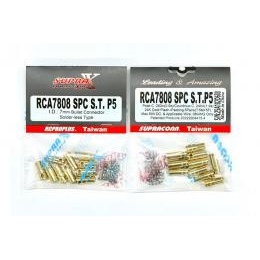 7mmソルダーレスコネクターセット (締付ボルト付・オスメス各5個)