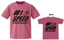 O.S.SPEED #1ドライTシャツ ミックス・ピンク